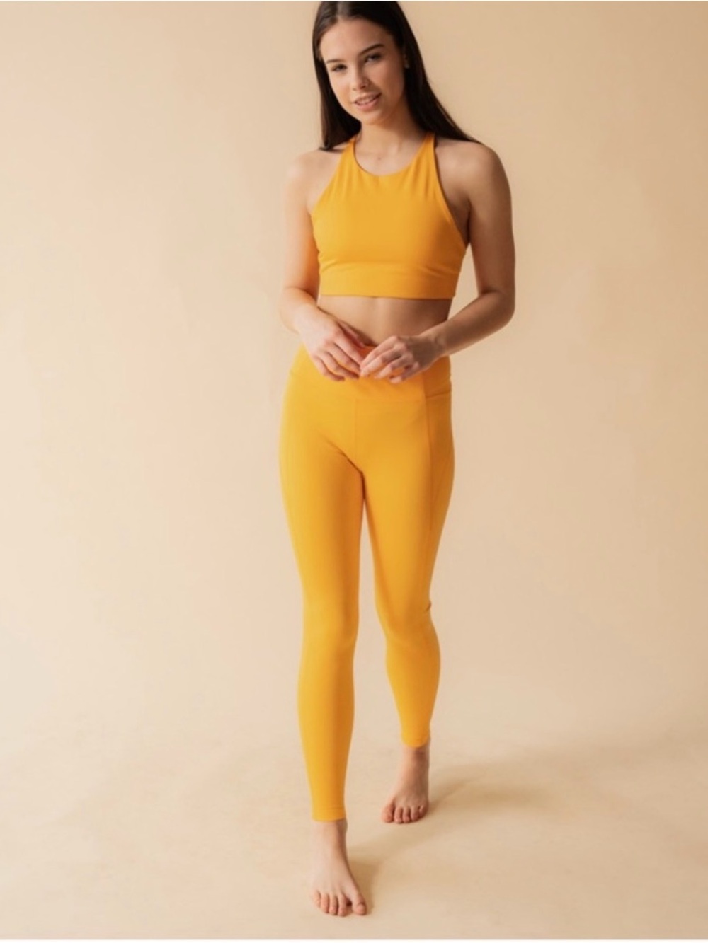 Girlfriend Collective yellow legging